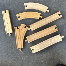 Brio wooden Railway Curved Switching Tracks Male  Female  some assorted pieces