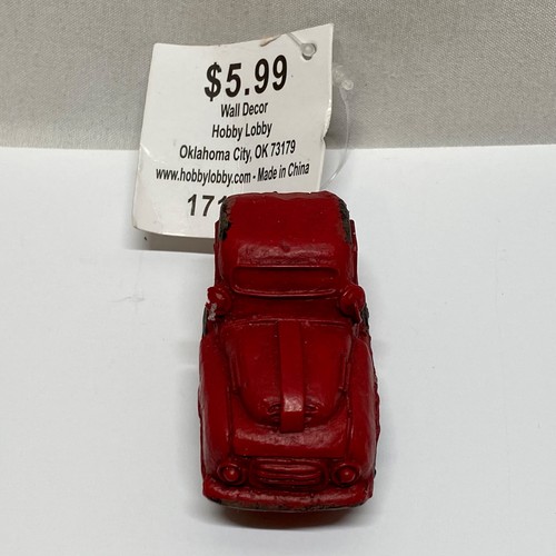 Pomello comò vintage cassetto estraibile poliresina rosso maniglia camion armadio porta nuovo con etichetta - Foto 6 di 10