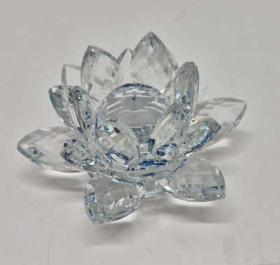 Feng Shui Home Decor4'' Crystal Lotus Flower Sun Catcher.stunning Piece