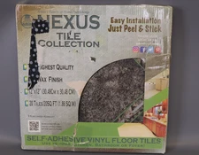 Nexus Self Adhesive 12-Inch Vinyl Floor Tiles, 20 Tiles - 12" x 12"