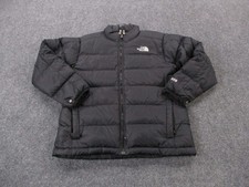 The North Face Jacket Boys L 14-16 Black Nylon Goose Down Quilted Puffer 550