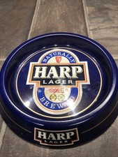 Harp Lager Tin Ashtray Pub Bar Collectable 