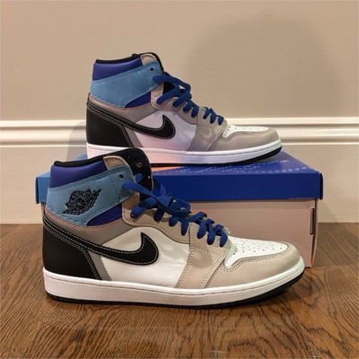 Nike Air Jordan 1 Retro High OG Prototype Blue Black White Gray High Top Sneake 