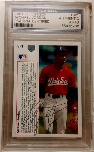 New Listing1991 Upper Deck Michael Jordan AUTO RC PSA #SP1 ROOKIE CARD AUTOGRAPH