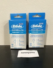 Oral-B Glide Pro-Health Threader Floss 30 Single Use Packets Original x2