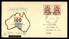 Mayfairstamps Australia FDC 1957 Coat of Arms Self Govt 100 Yrs First Day Cover