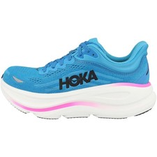 Hoka Womens Bondi 9 Skyward Blue/Neon Fuchsia 7.5 Medium