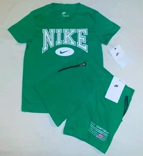 Nike Boys Toddler 2pc Stadium Green Short & Tee Set - 5T