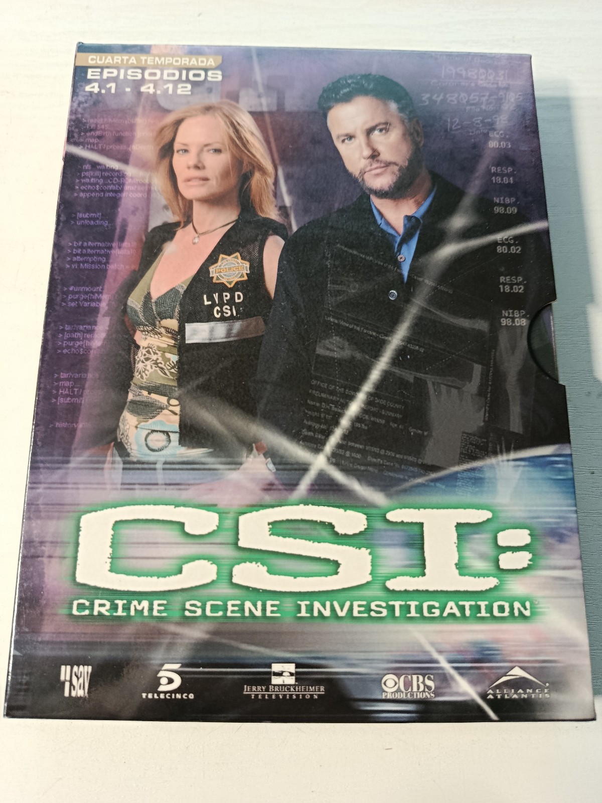 CSI Las Vegas Season Four Episodes 4.1-4.12 - DVD Spanish English Region 2