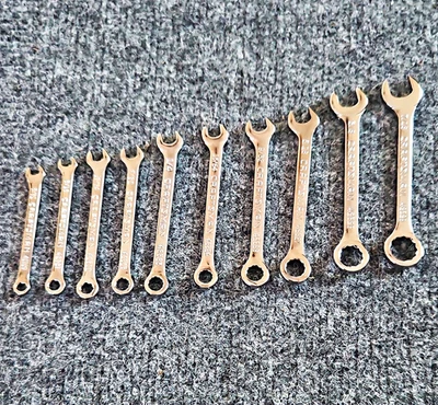 Craftsman 942319 10pc Mini SAE Combination Wrench Set 5/32-7/16 Steel - Image 1 of 4