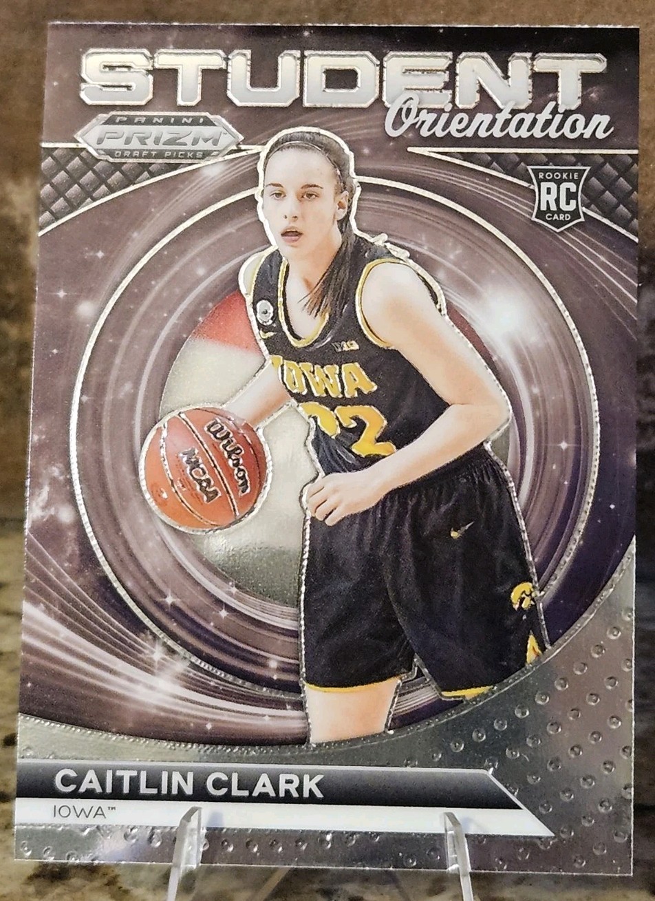 2024 Panini Prizm Draft Picks #22 Caitlin Clark Student Orientation Silver