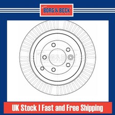 2x Brake Discs Vented For Land Rover Range Rover Sport 3.0 TD V6 Rear SDB000645