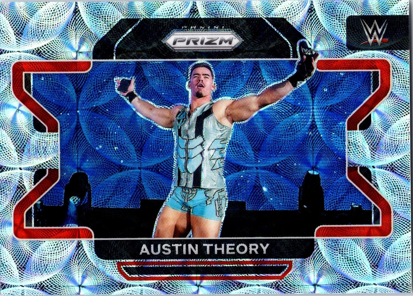 Austin Theory 2022 Panini Prizm WWE #87 Premium Box Set /199 Trading Card