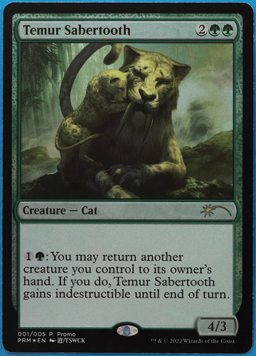 Temur Sabertooth (2022 Lunar New Year Promo) FOIL NM CARD (502015) ABUGames - Picture 1 of 2