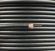 50m Part King Black RG59 Coaxial Cable for TV Aerial Satellite PoC Coax CCTV