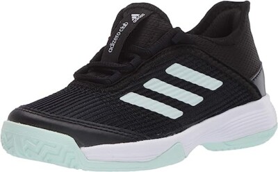 Adidas Kids' Adizero Club K Tennis Shoes EH1106 Core Black Dash Green Sz 3  | eBay