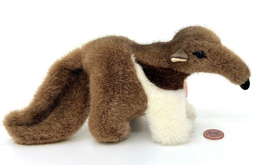 Steiff Plush Andy Anteater 1990s ID Button and Tags 16cm 6.5in Vintage - Picture 2 of 14