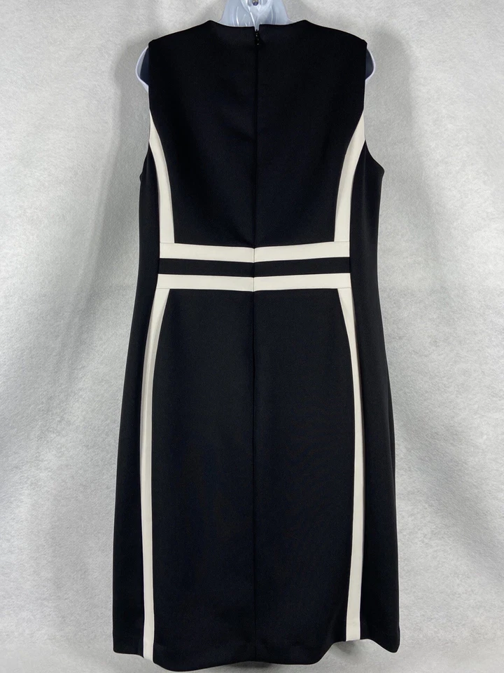 Vestido para mujer Calvin Klein 14W negro funda sin mangas buceo nuevo sin etiquetas Foto 4 de 4