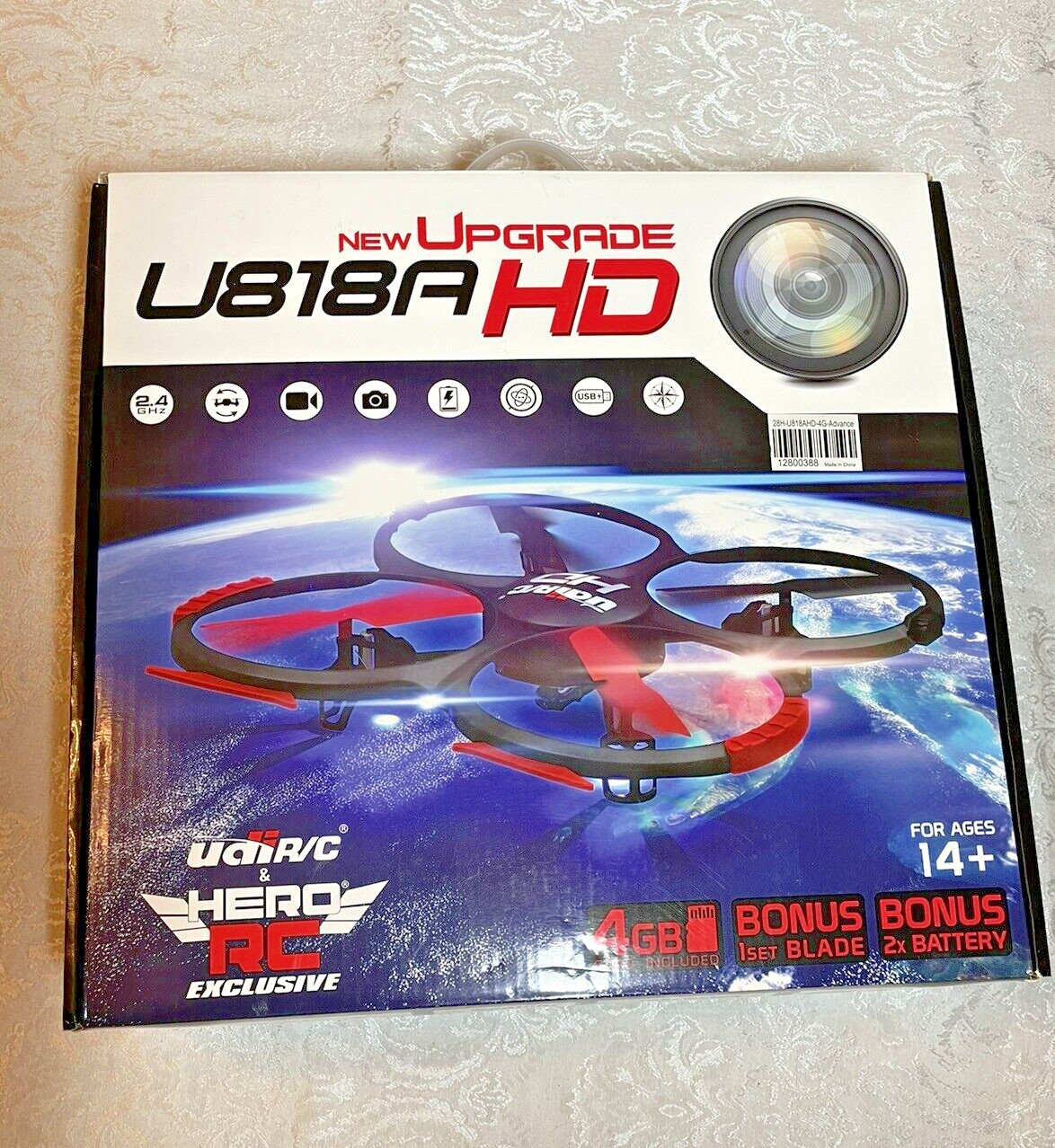 UDI R/C U818A HD New Upgrade Drone Quadcopter With 720p HD F