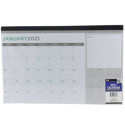 Jot 2021 Monthly Desk Pad Calendar 11" x 17" 639277926593 ...