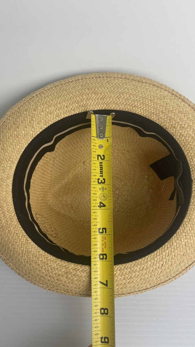 Rag And Bone Natural Straw Fedora Hat Size S Made In USA  display picture 3