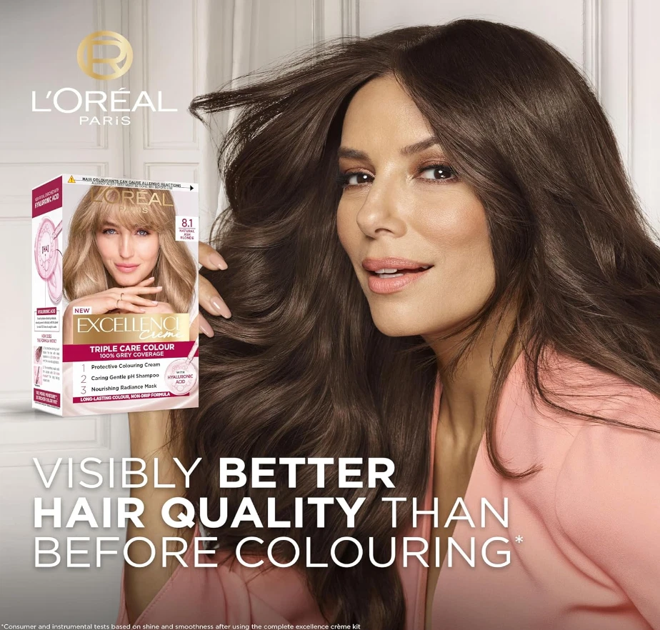 L’Oréal Paris Excellence Crème Hair Dye 8.1 Natural Ash Blonde – Permanent Color - Image 3 of 4