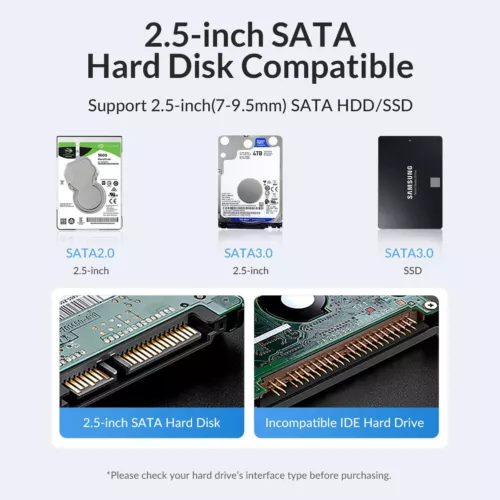 ORICO USB3.2 10Gbps To M.2 NVMe SATA SSD External Enclosure Storage Case USB-C - Picture 12 of 21