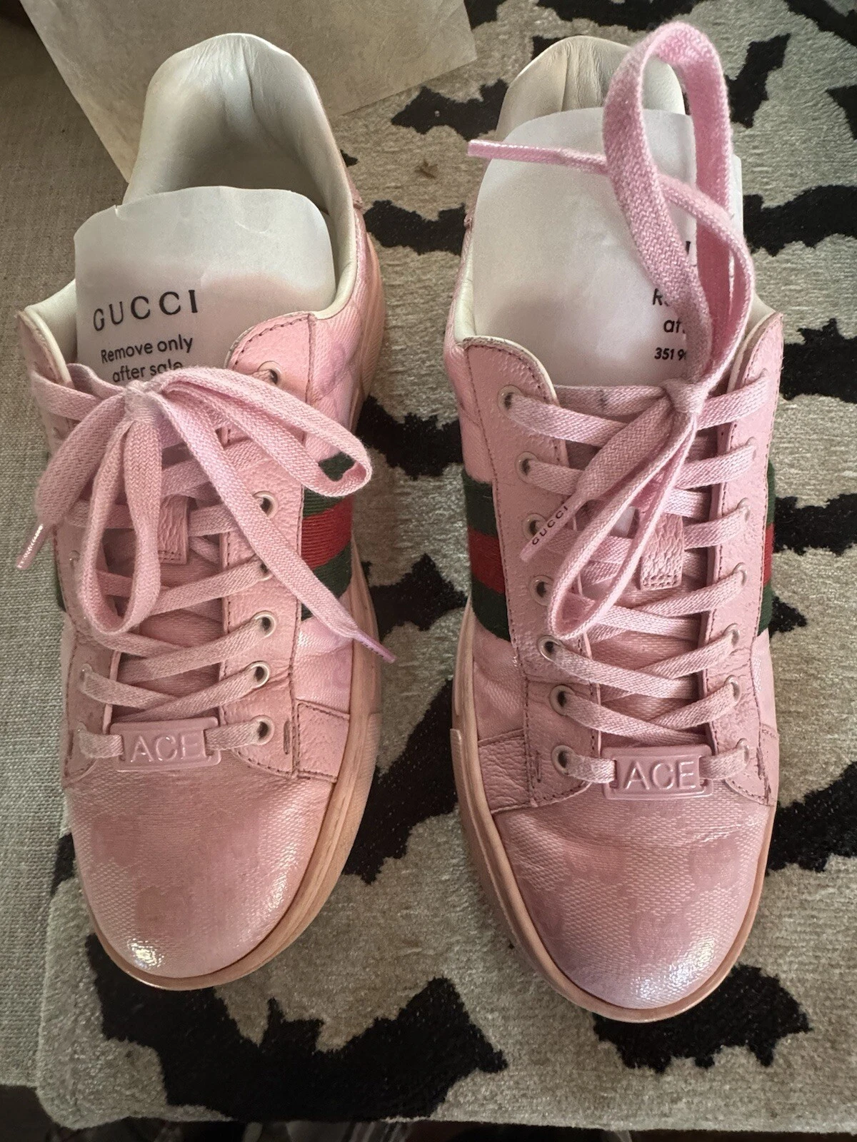 Baskets Gucci Ace roses authentiques