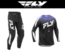 2025 Fly Racing Evolution Gear Set - Jersey & Pants - Black Purple