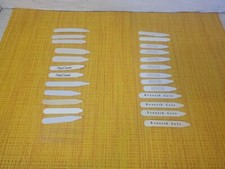 Vintage Lot Of Collar Stays, Kenneth Cole, Oleg Cassini, Geoffrey Beene GUC