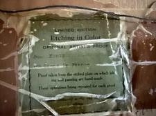 Vintage Limited Ed Etching Artist Proof Scene  in France , Signed Monty wt