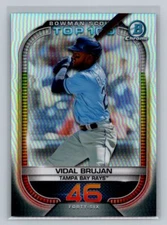 2021 Bowman Vidal Brujan #BTP-46 Chrome Bowman Scouts Top 100 Tampa Bay Rays