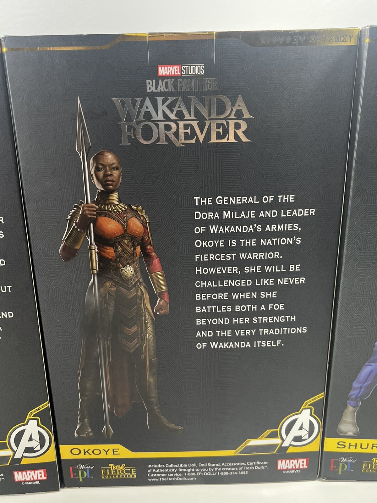 Black Panther Wakanda Forever Fierce Action Figures: Okoye, Nakia, Shuri NEW