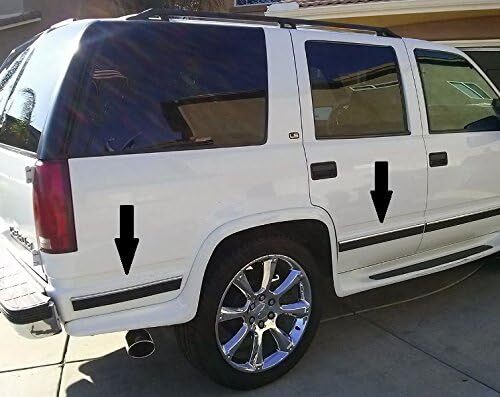 1988-1998 Chevy GMC Black Side Body Trim Molding Tahoe Suburban Silverado Pickup - Picture 2 of 7