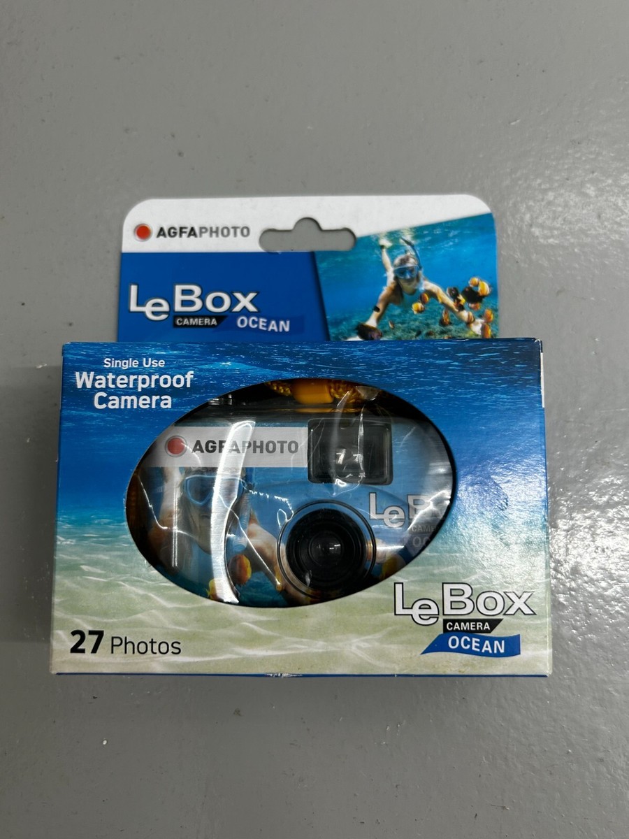 Agfa Le Box Waterproof Single Use Camera 27 Exposures (New) Free