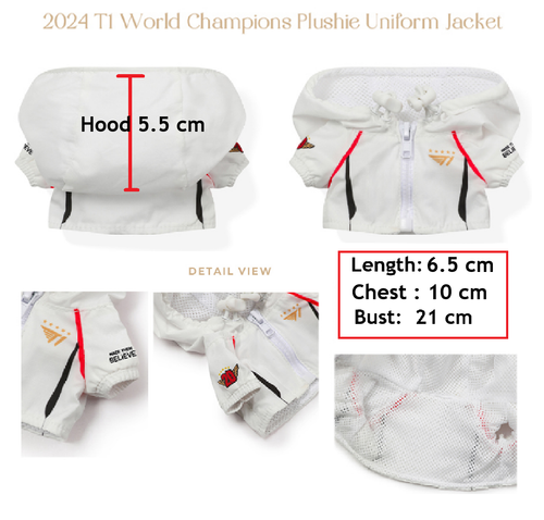 League of Legends World Champions T1 Uniform Set for Plushie in Smaller Box - Picture 5 of 12