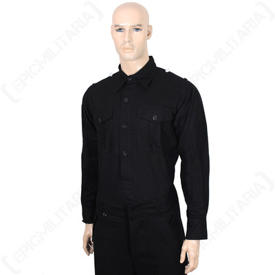 Ww2 German Panzer Black Shirt Ww2 Repro Germany Army Hemden Field Blouse New Ebay
