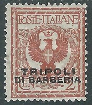 1915 LEVANTE TRIPOLI DI BARBERIA EAGLE 2 CENT MH * - RF12-6