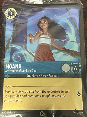 Disney Lorcana TCG Moana 26/P2 Promo CINEMARK Moana 2 MOVIE