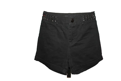 MINI SHORT NOIR FILLE °°° MYSTIC °°° CLOUS. TAILLE 16 ANS . PARFAIT ETAT - Photo 1/3