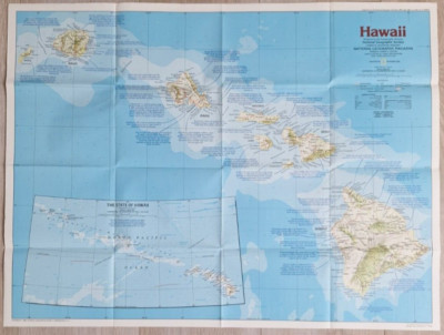 National Geographic Map - The Making of America: Hawaii. (Nov, 1983).