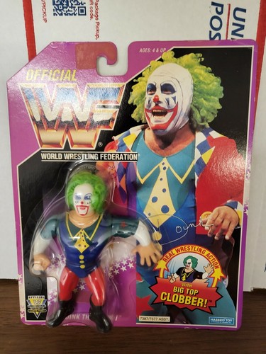 WWF Hasbro Series 9 Doink MOC WWE + case...