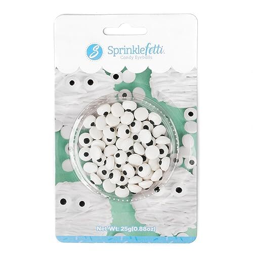 Bulk Candy Eyeballs, Edible Eyes, Halloween Sprinkles, Perfect for Cake