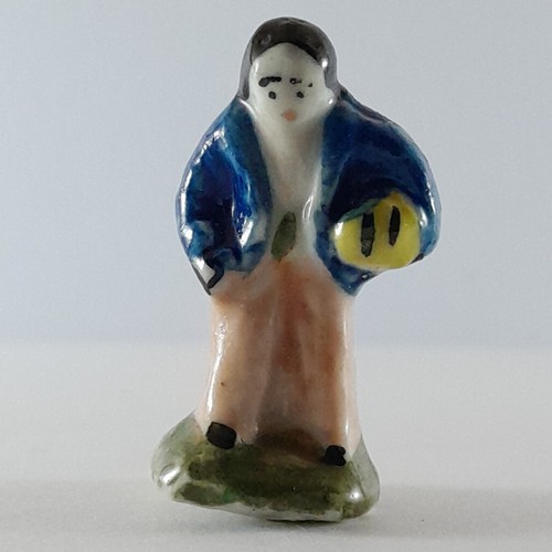 Fève personnage santon en céramique émaillée (107