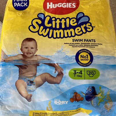 Huggies Schwimmwindeln Little Swimmers 3-4Jahre, 7-15kg 20Stück, Windel