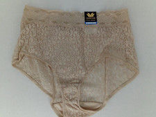 WACOAL, 2 Pack, Women's Flower-Lace Brief Lingerie 870405 ,Nude/Black, Size XL