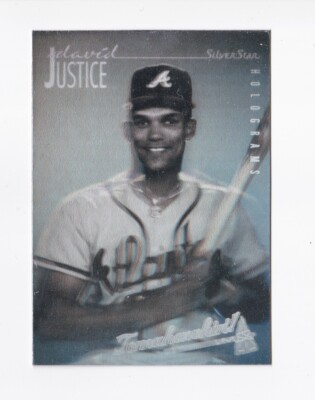 1991 SilverStar Holograms #NNO David Justice Atlanta Braves