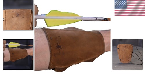Ultimate Shatterproof Leather Arm Guard for Archery - Adjustable & Comfortable - Picture 2 of 11