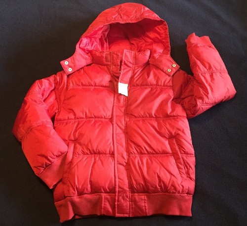 Nueva chaqueta acolchada con capucha Gymboree Alpine Patrol niños talla 10-12 roja - Imagen 1 de 12