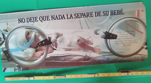 NYC Vintage 1980's Art Poster Subway Train Premature Babies